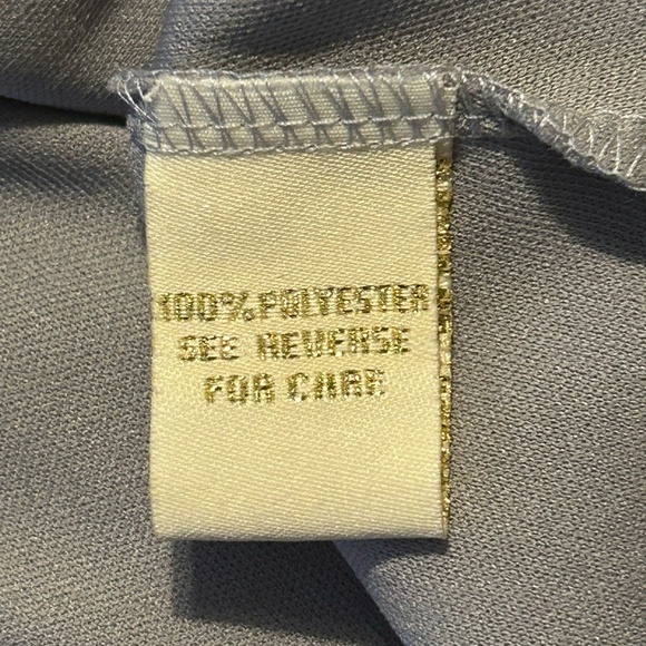 Prelude Grey White Midi Drape Neckline Matching belt Size14 - Picture 9 of 13